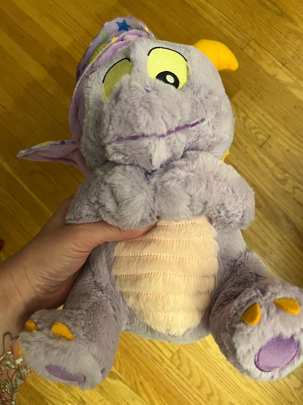 Disney World Epcot 2025 Baby Figment Dragon In Blanket Plush Cute Kids Toy
